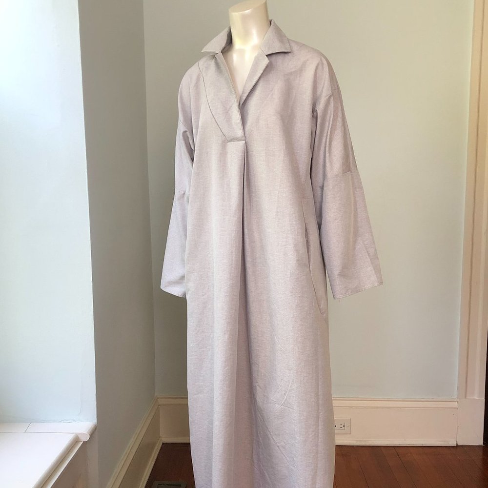 SALE Modern collared kaftan oversized dress